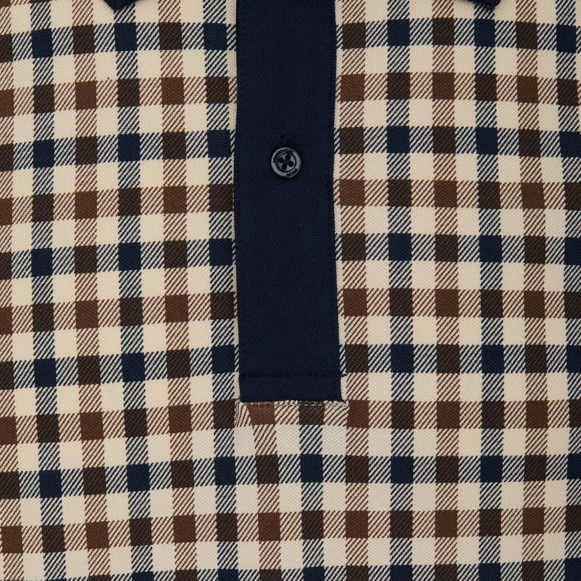 Club Check Polo Shirt - Navy