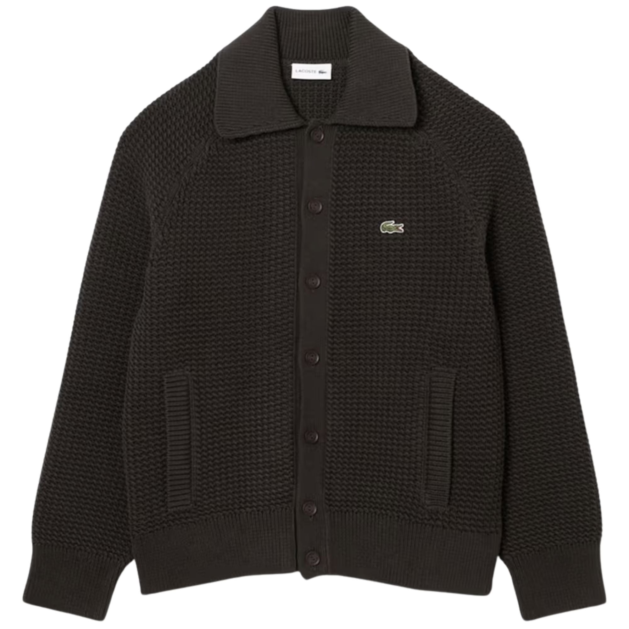 Lacoste Chunky Knit Cardigan - Buffalo