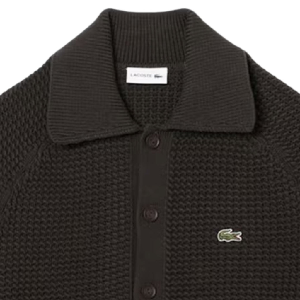 Lacoste Chunky Knit Cardigan - Buffalo