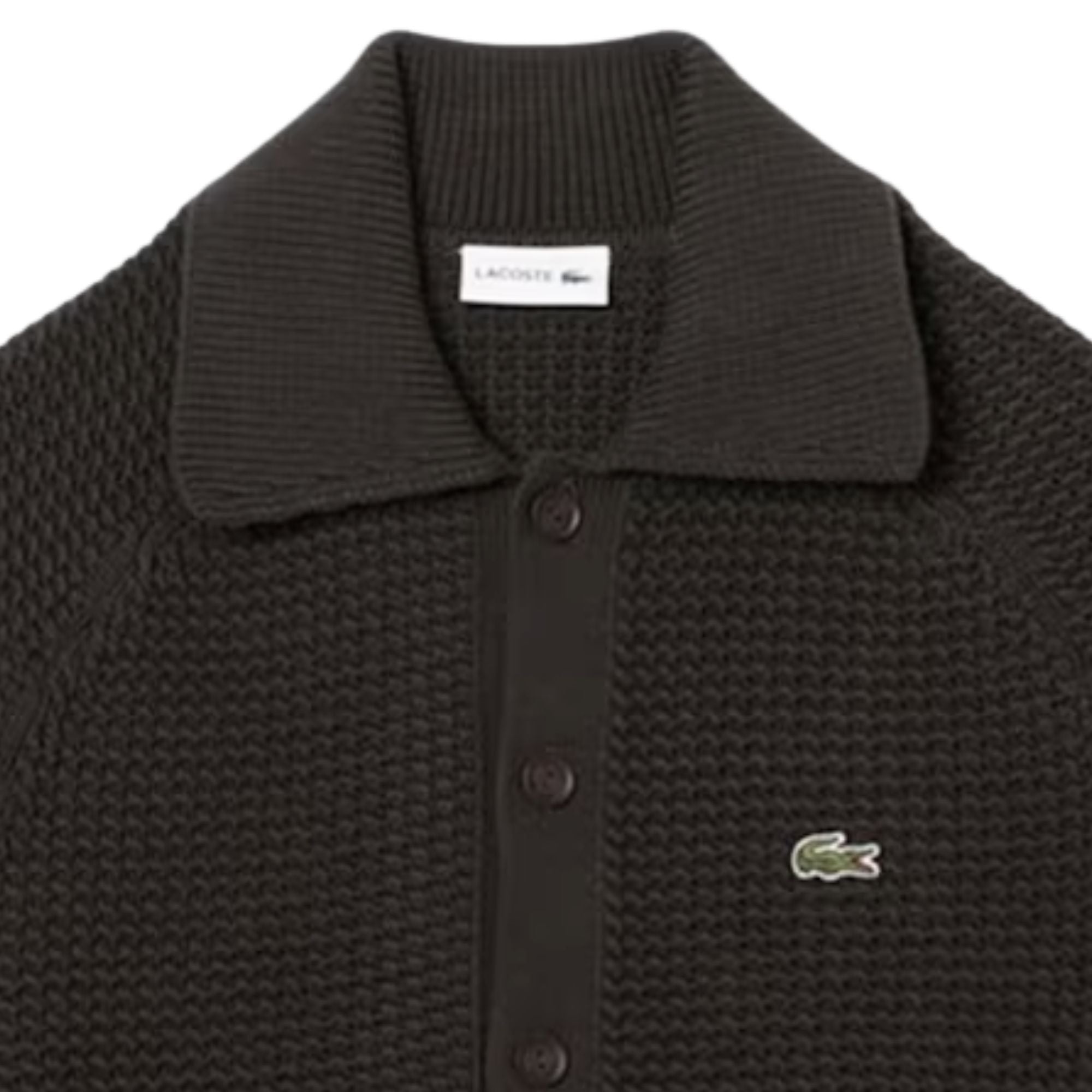 Lacoste Chunky Knit Cardigan - Buffalo