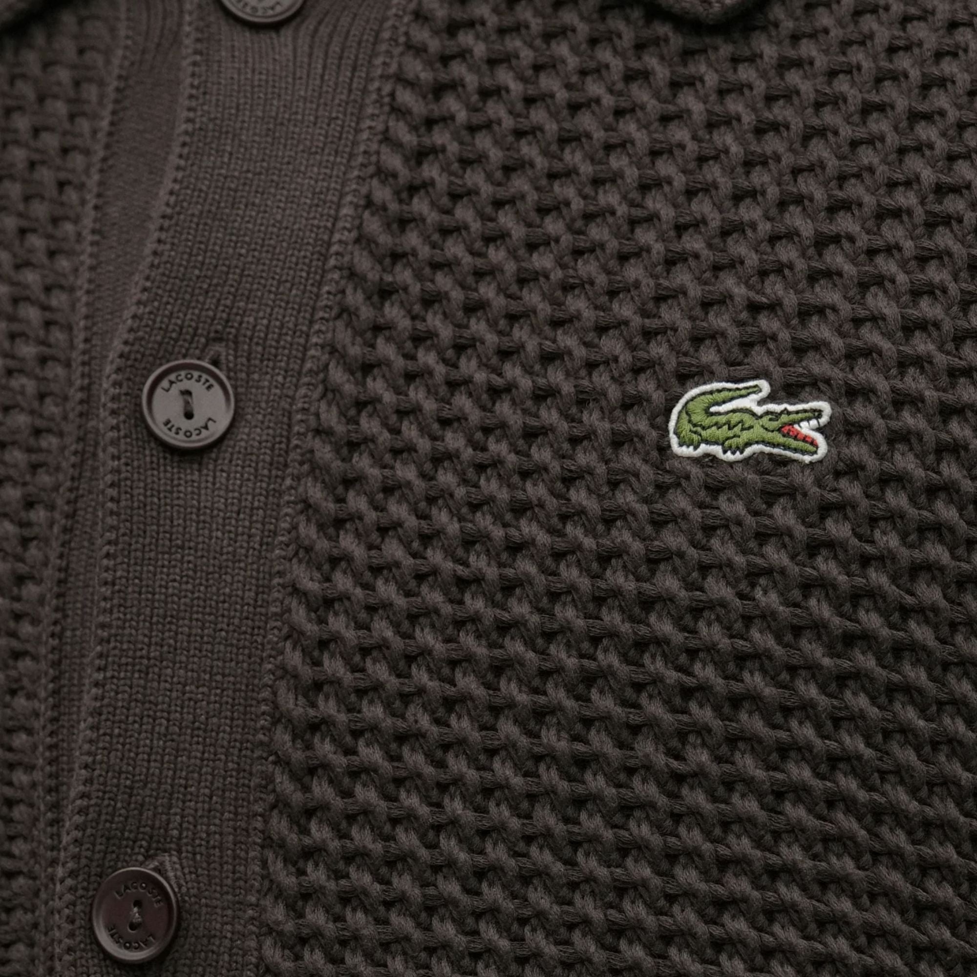 Lacoste Chunky Knit Cardigan - Buffalo