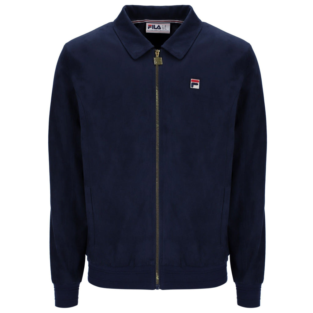 Fila Vintage Francesco Suede Jacket - Fila Navy