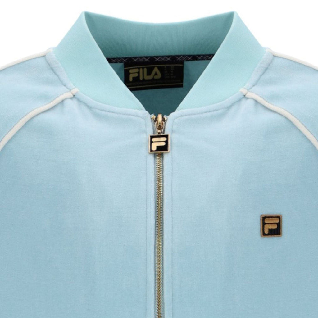 Fila Vintage Fella Velour Jacket - Sterling