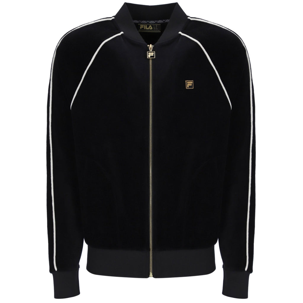 Fila Vintage Fella Velour Jacket - Black