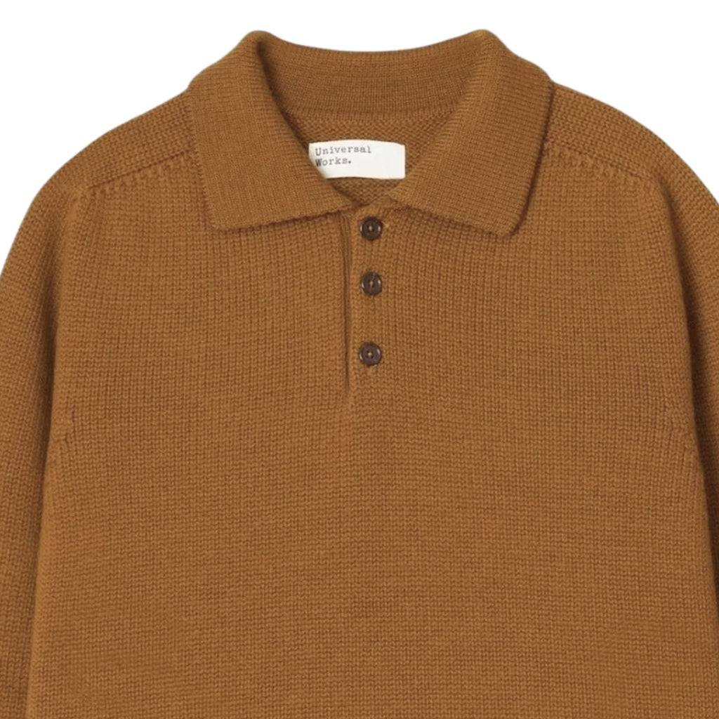Universal Works Curtis Sweater Shetland Wild - Gold