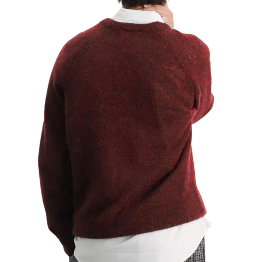 Universal Works Lyon Crew Alpaca Knit - Deep Orange