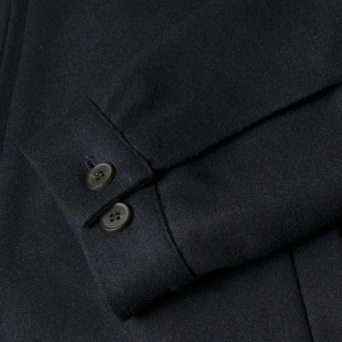Sunspel Boiled Wool Zip Jacket - Navy