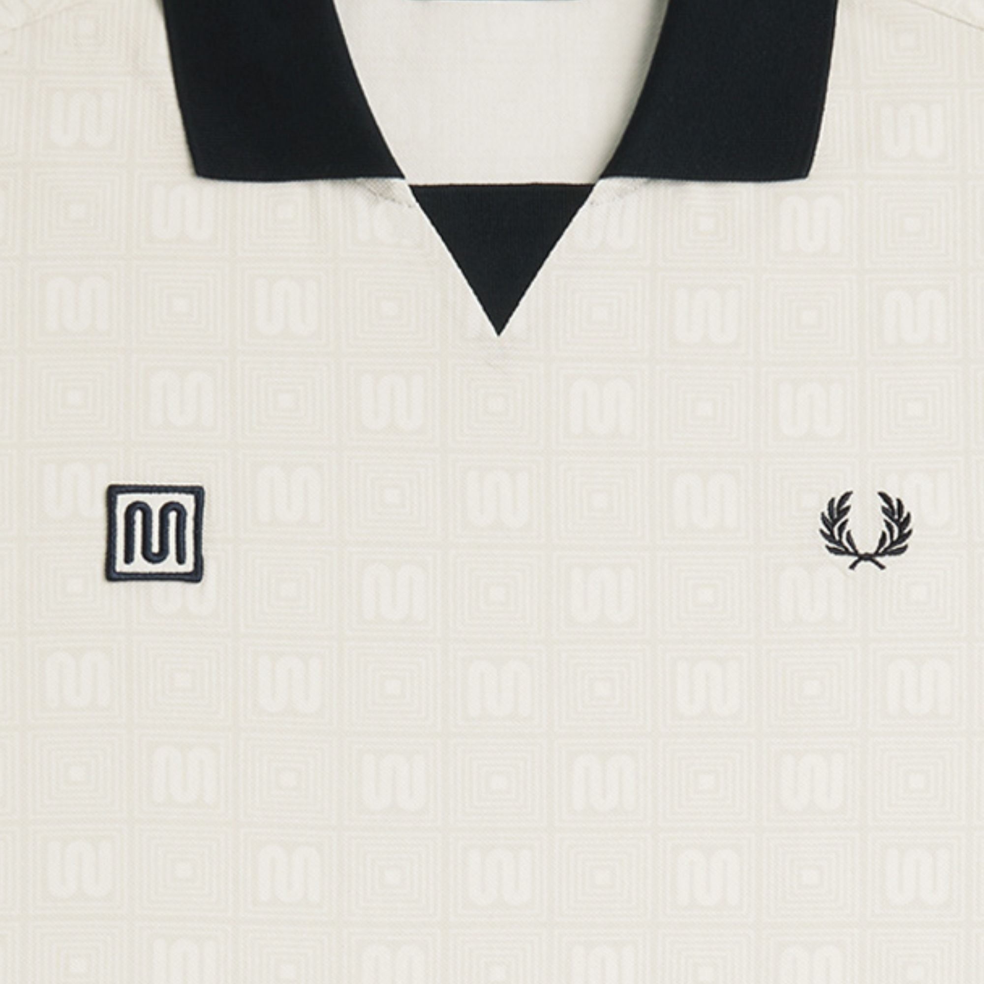 Fred Perry x Meyba Printed Polo Shirt - Ecru