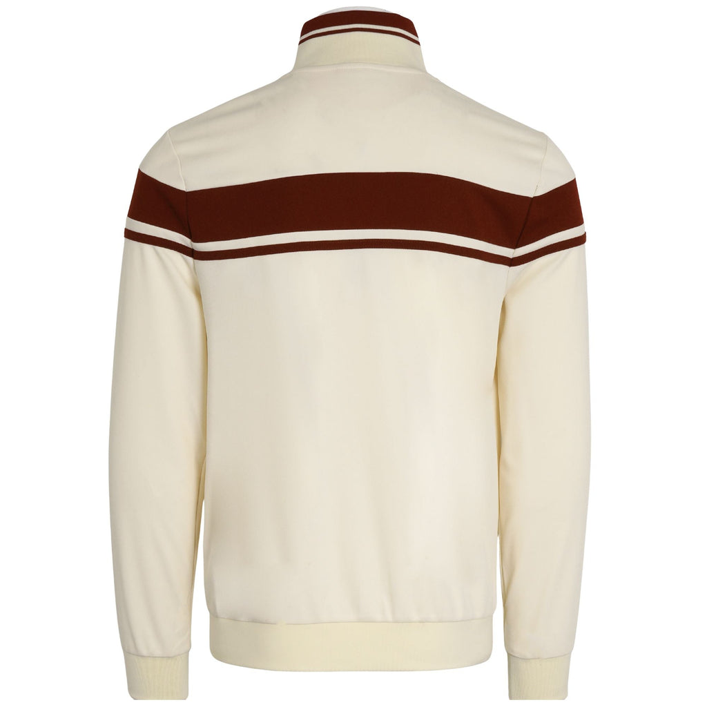 Sergio Tacchini x Stuarts x Stuarts Damarindo Track Top - Buttercream/Merlot