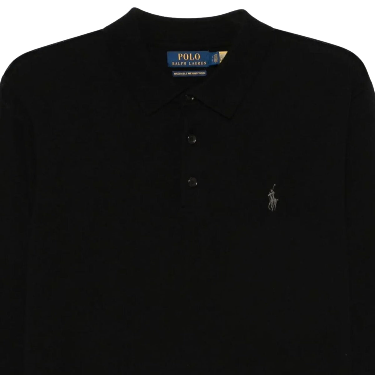 Polo Ralph Lauren Knitted Polo Shirt - Black