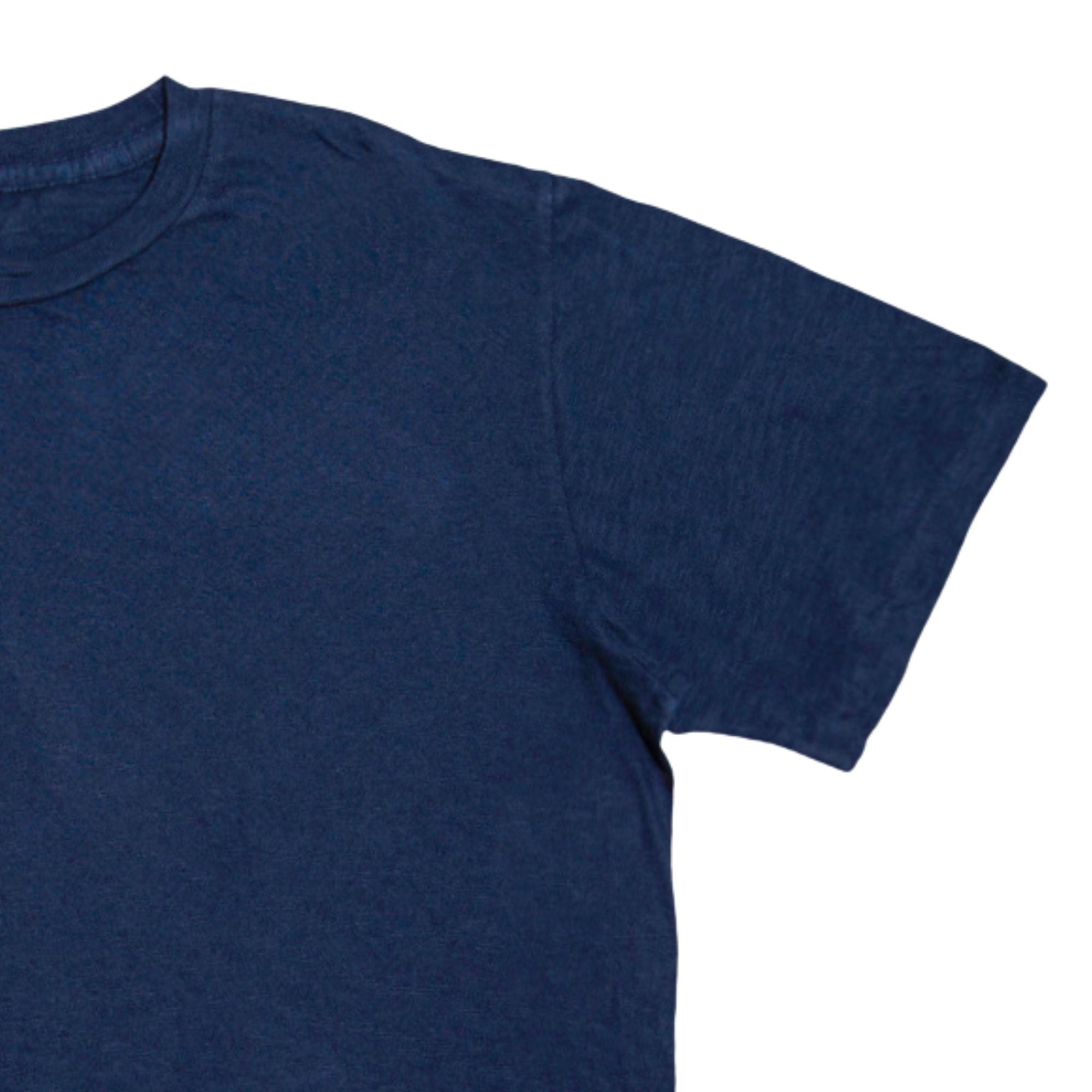 Velva Sheen Rolled Short Sleeve Crew Neck T-Shirt - Navy