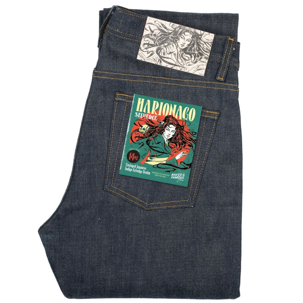 Naked and Famous Denim Weird Guy Harionago Selvedge - Indigo