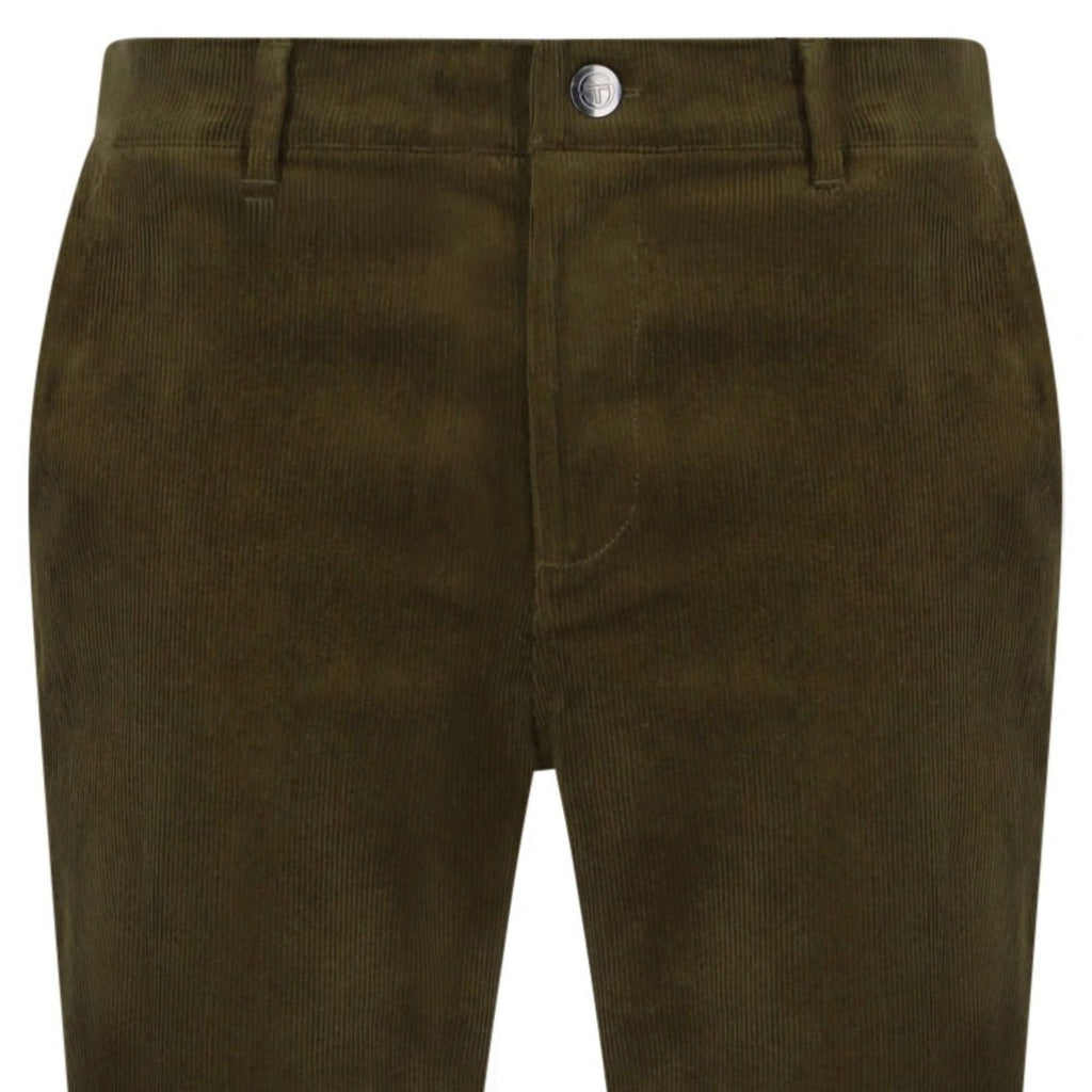 Sergio Tacchini Amico Corduroy Track Pant - Dark Olive