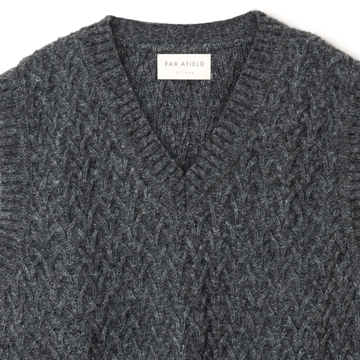 Far Afield Basket Weave Pinto Vest - Grey