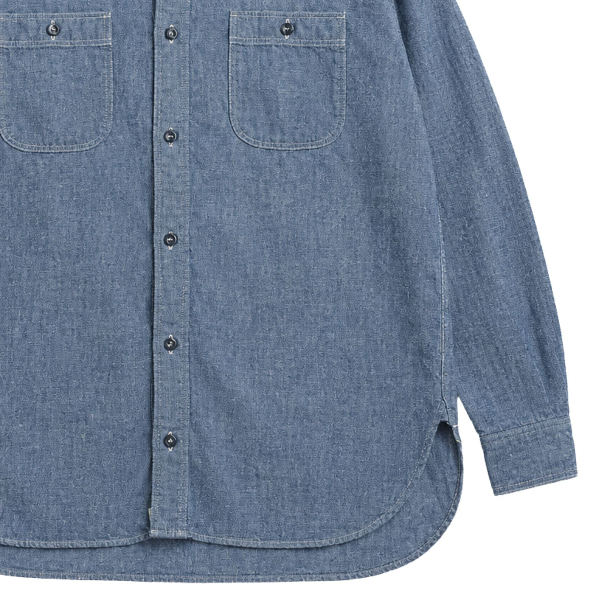 OrSlow Relax Fit Chambray Work Shirt - Denim