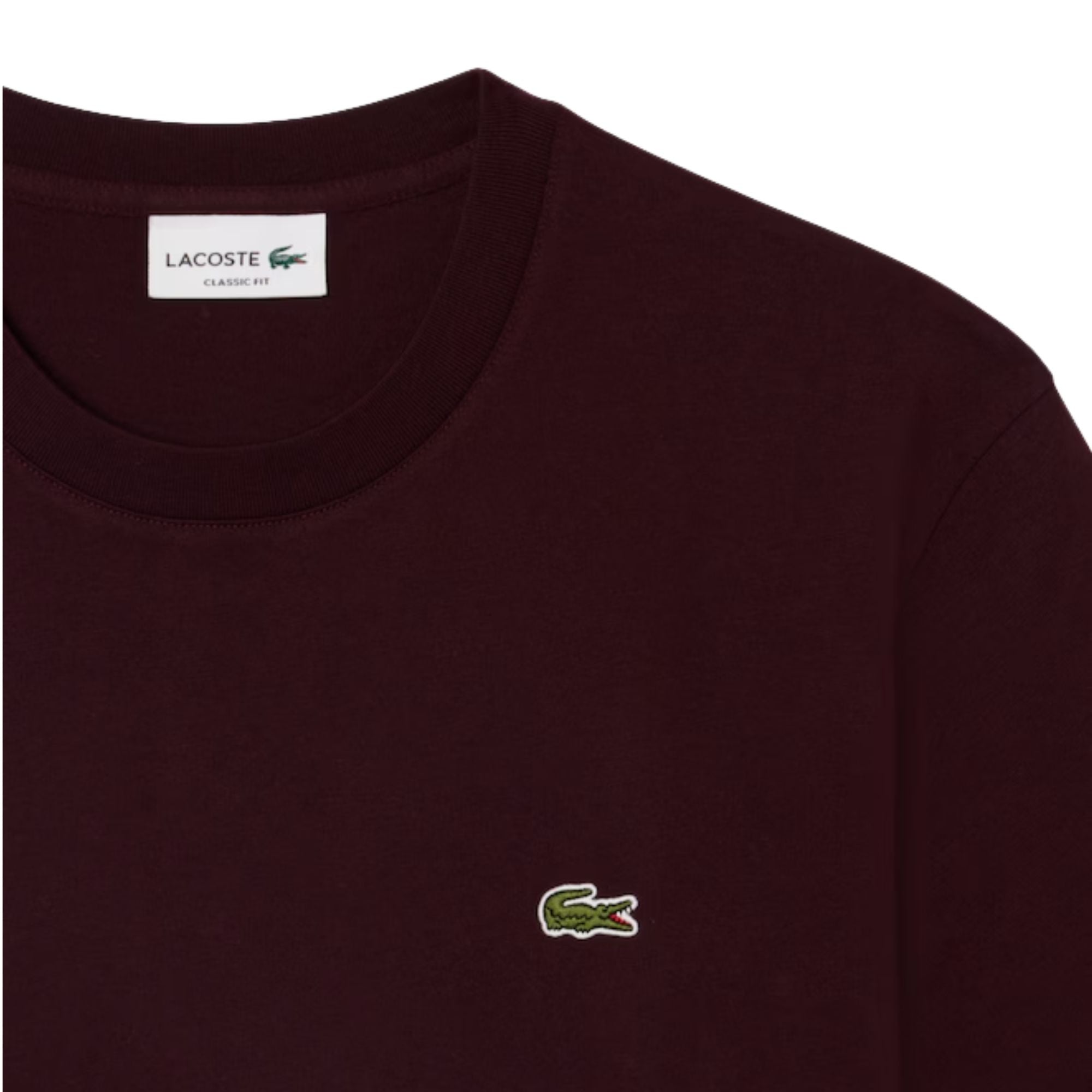 Lacoste Cotton T-Shirt - Dark Burgundy