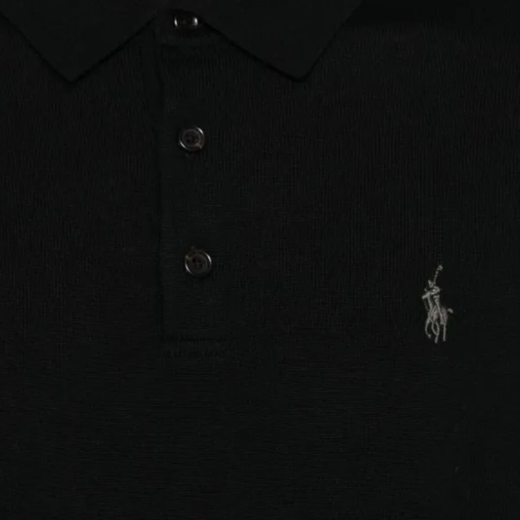 Polo Ralph Lauren Knitted Polo Shirt - Black