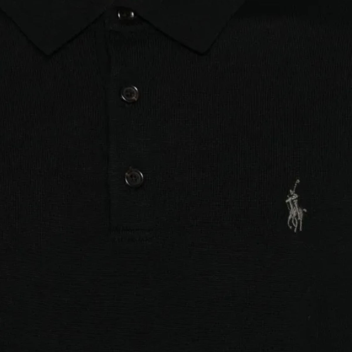 Polo Ralph Lauren Knitted Polo Shirt - Black