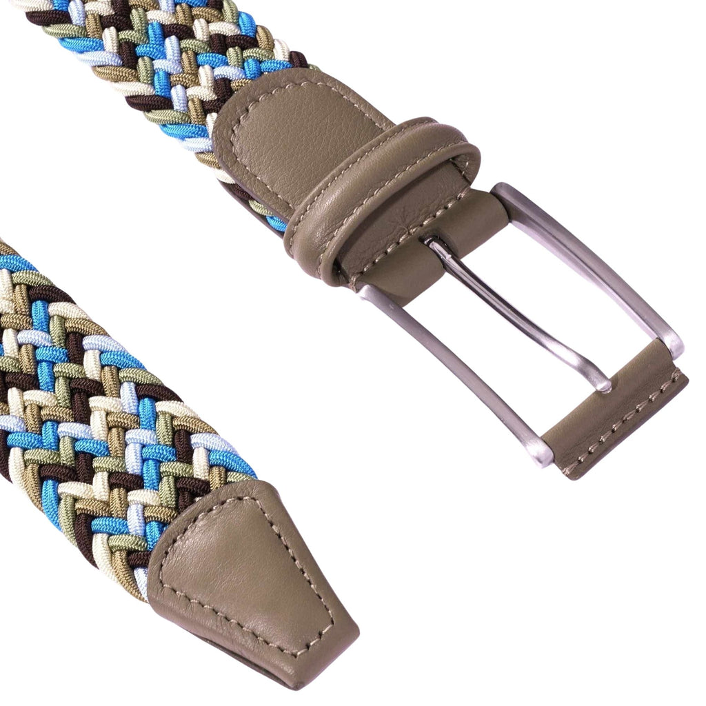 Anderson's Belts Woven Belt - Blue/Brown