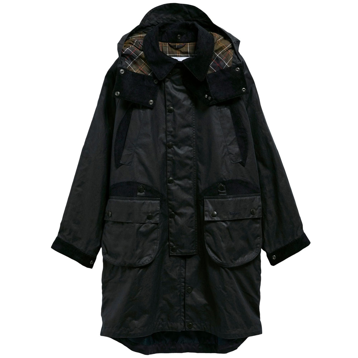 Barbour x Norbit Long Wax Jacket - Sage