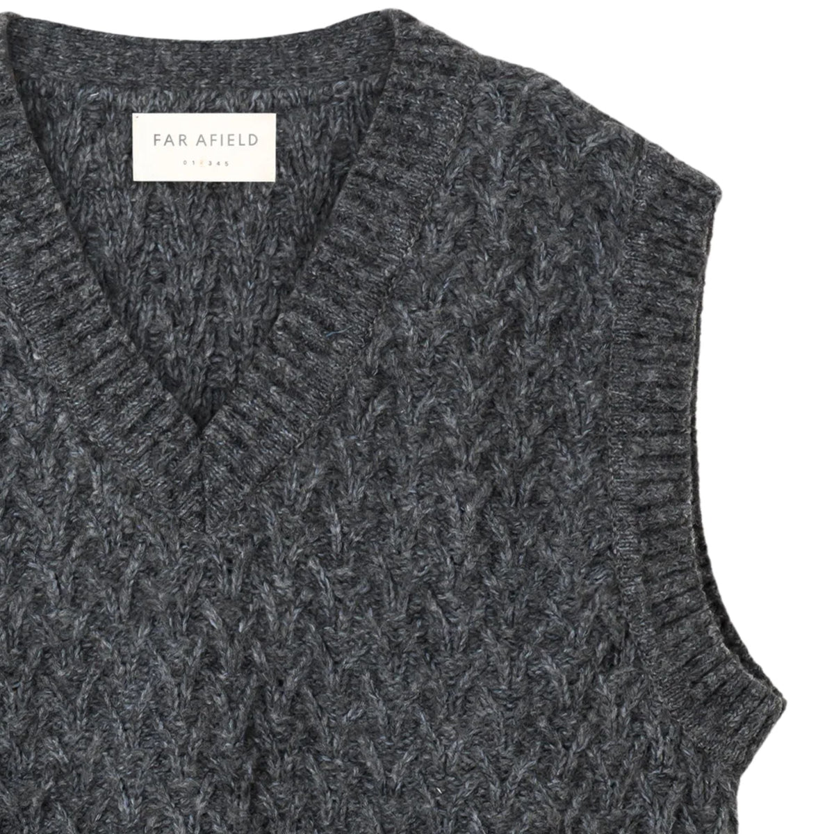 Far Afield Basket Weave Pinto Vest - Grey