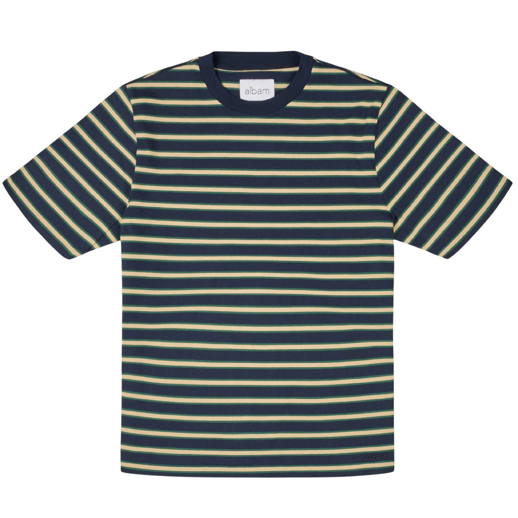 Albam Tame Stripe T-Shirt - Dark Navy