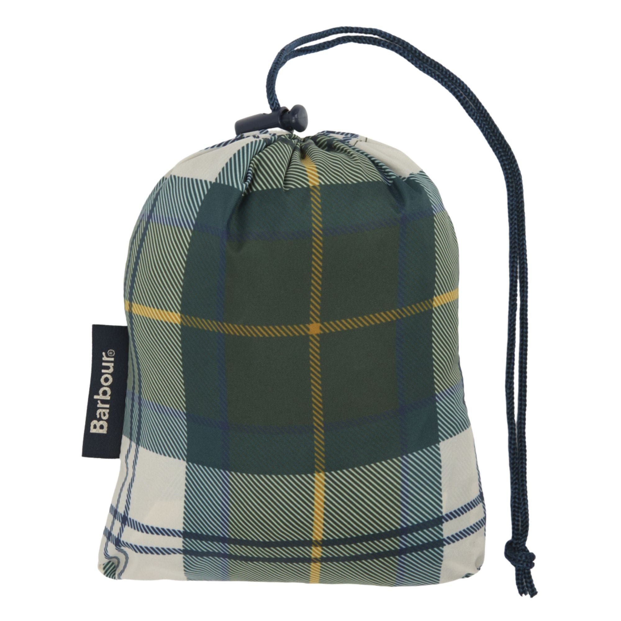 Tartan Showerproof Poncho - Ancient