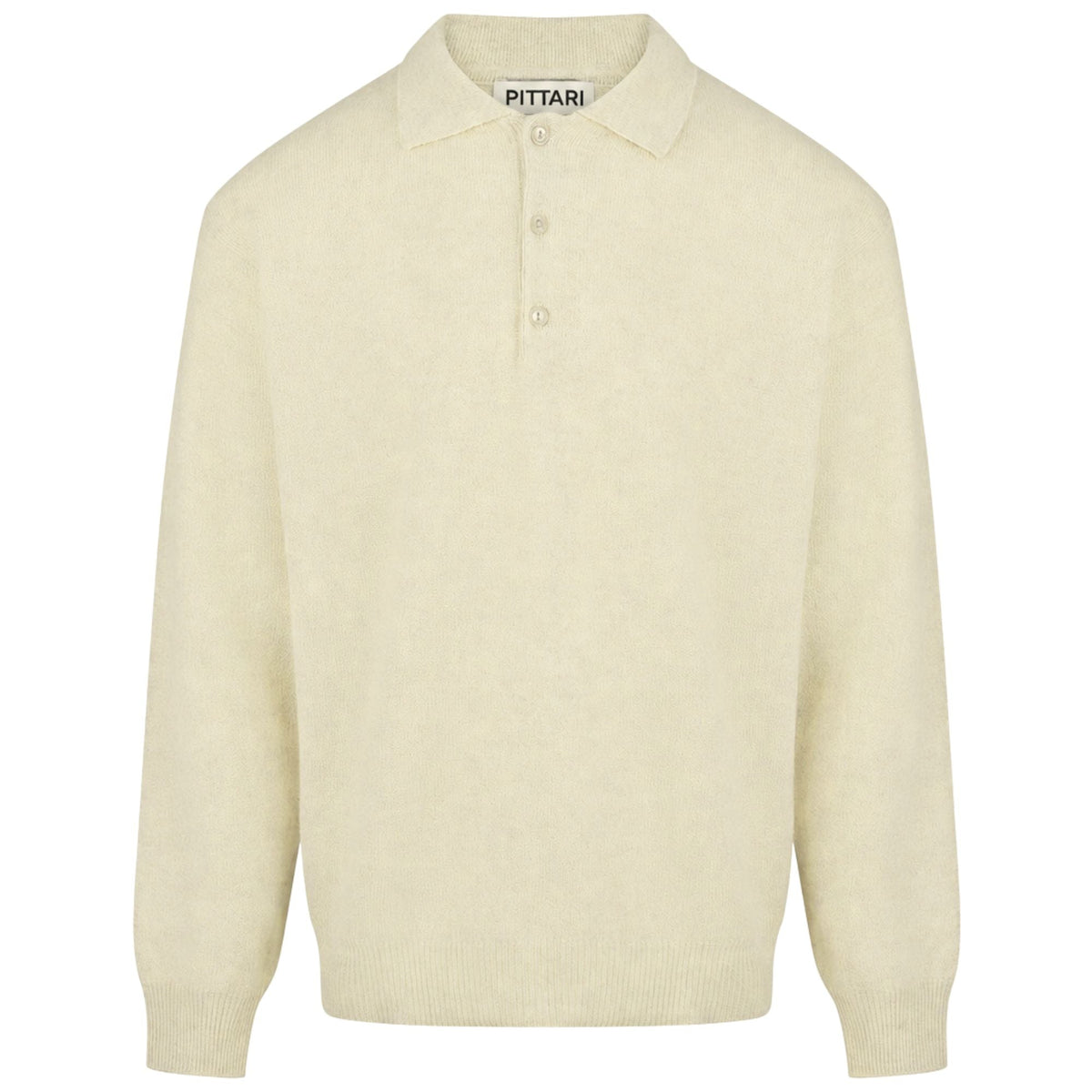 Pittari Knitted Polo Shirt - Ecru