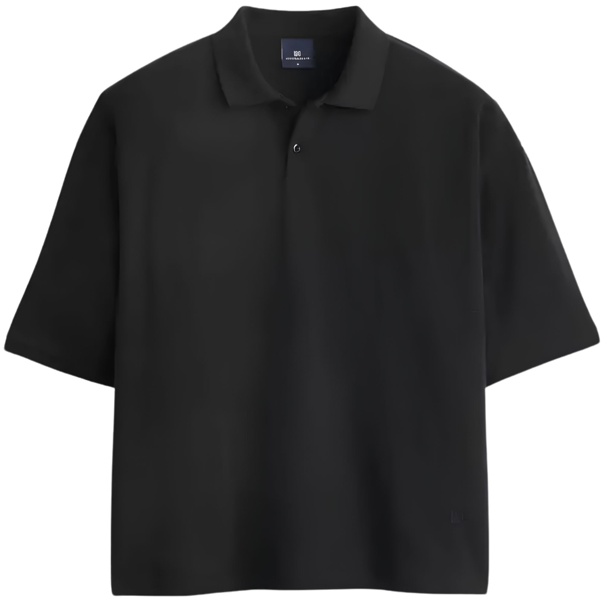 Levi's Blue Tab Cropped Polo - Black