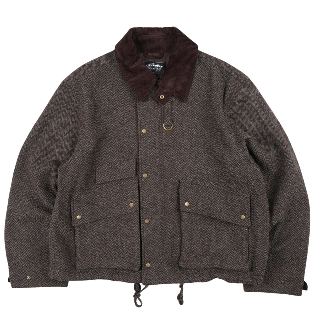 FrizmWORKS Herringbone Wool Hunting Jacket - Pine