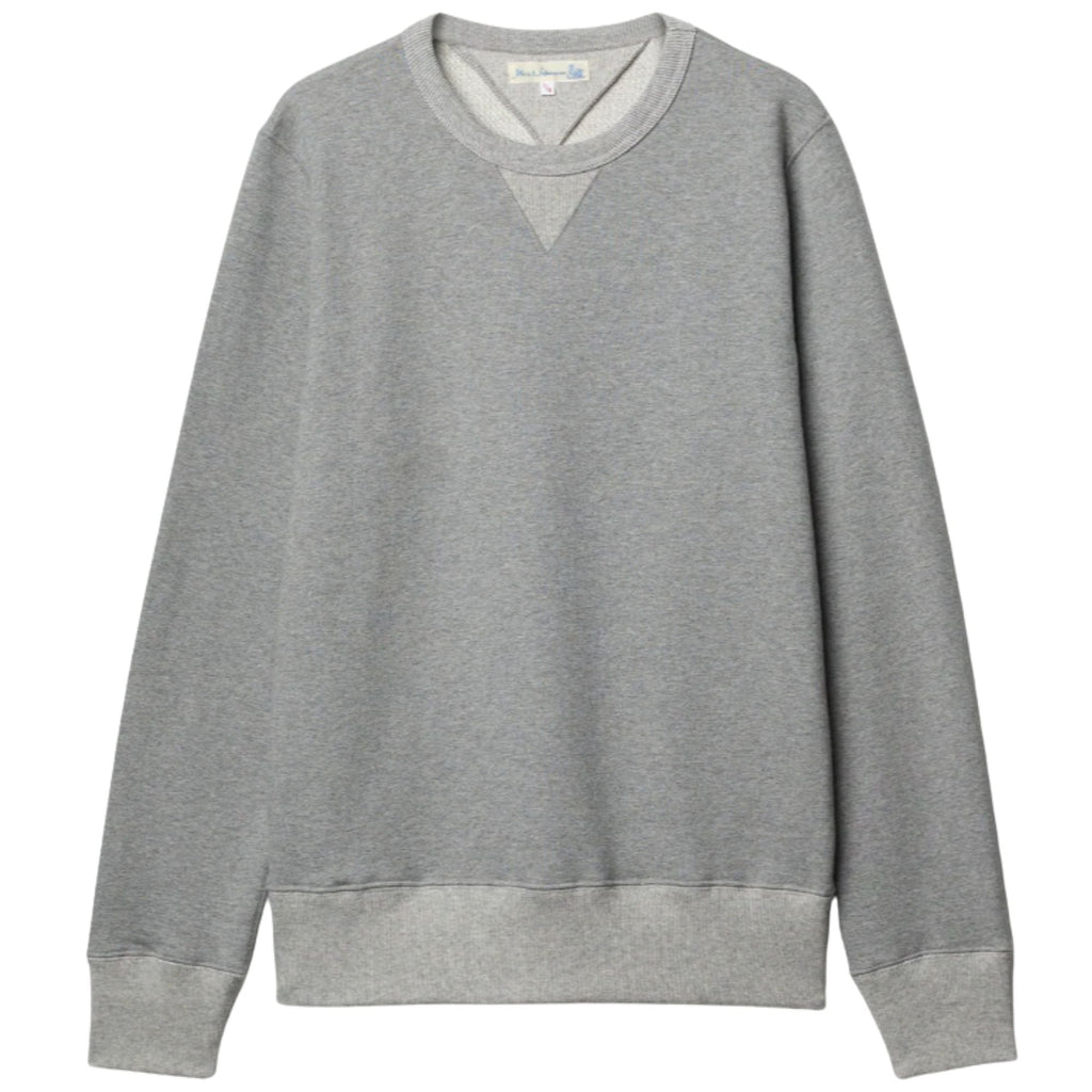 Merz b Schwanen 3M46 Mid-Century Machine Fleece Classic Fit Sweatshirt - Grey Mel