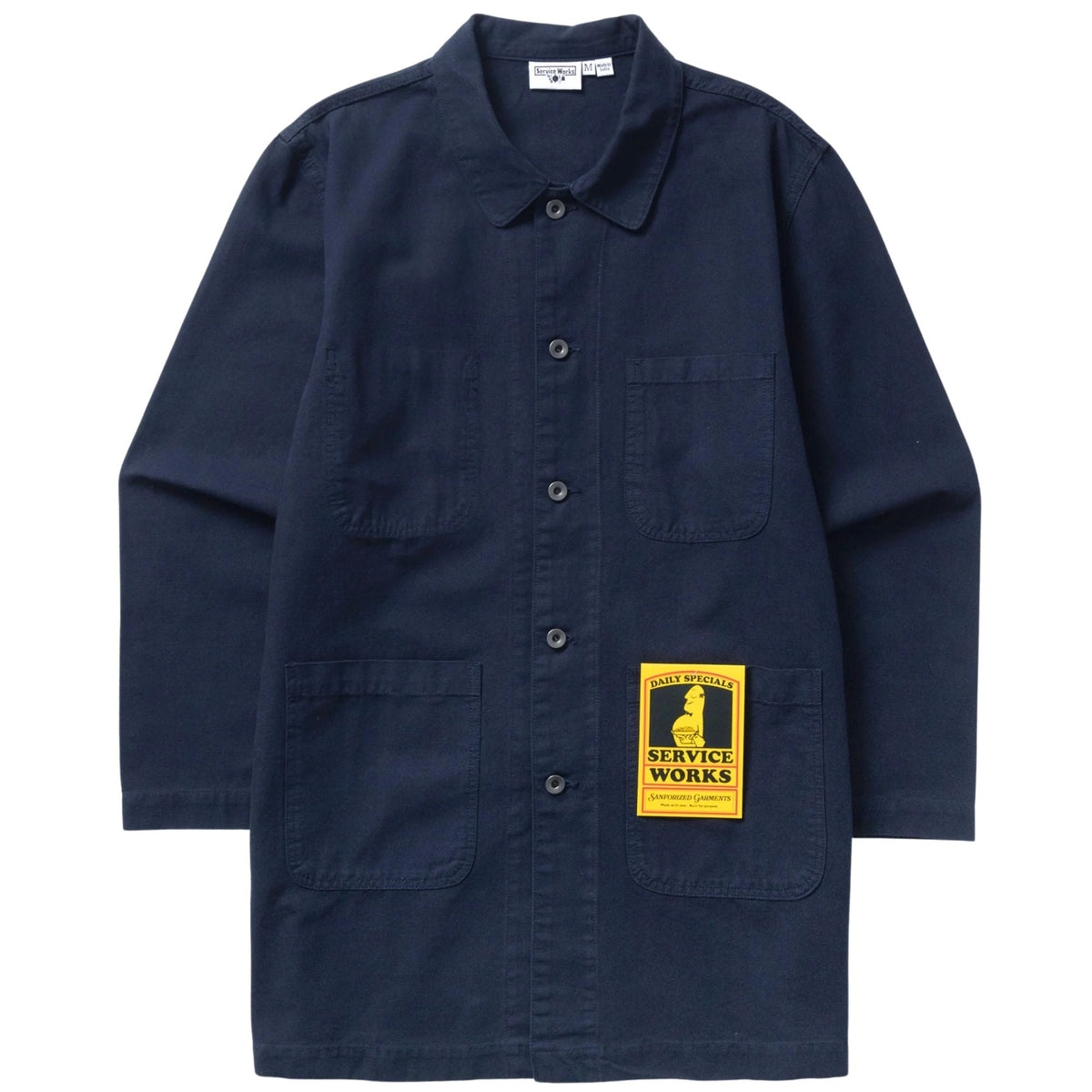 Service Works Canvas Long Shop Coat - Dark Navy