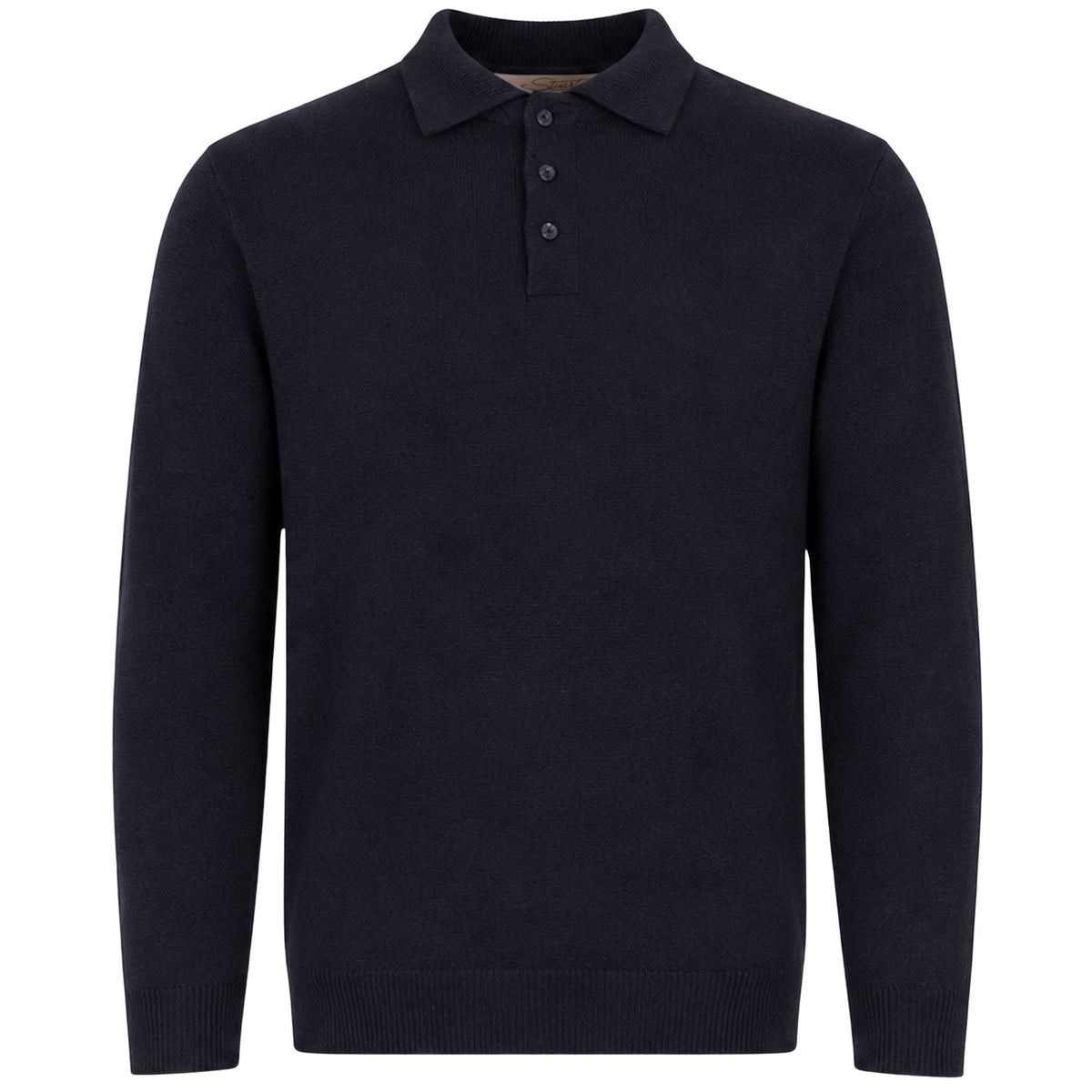 Stuarts London Mayfair Merino Polo - Navy