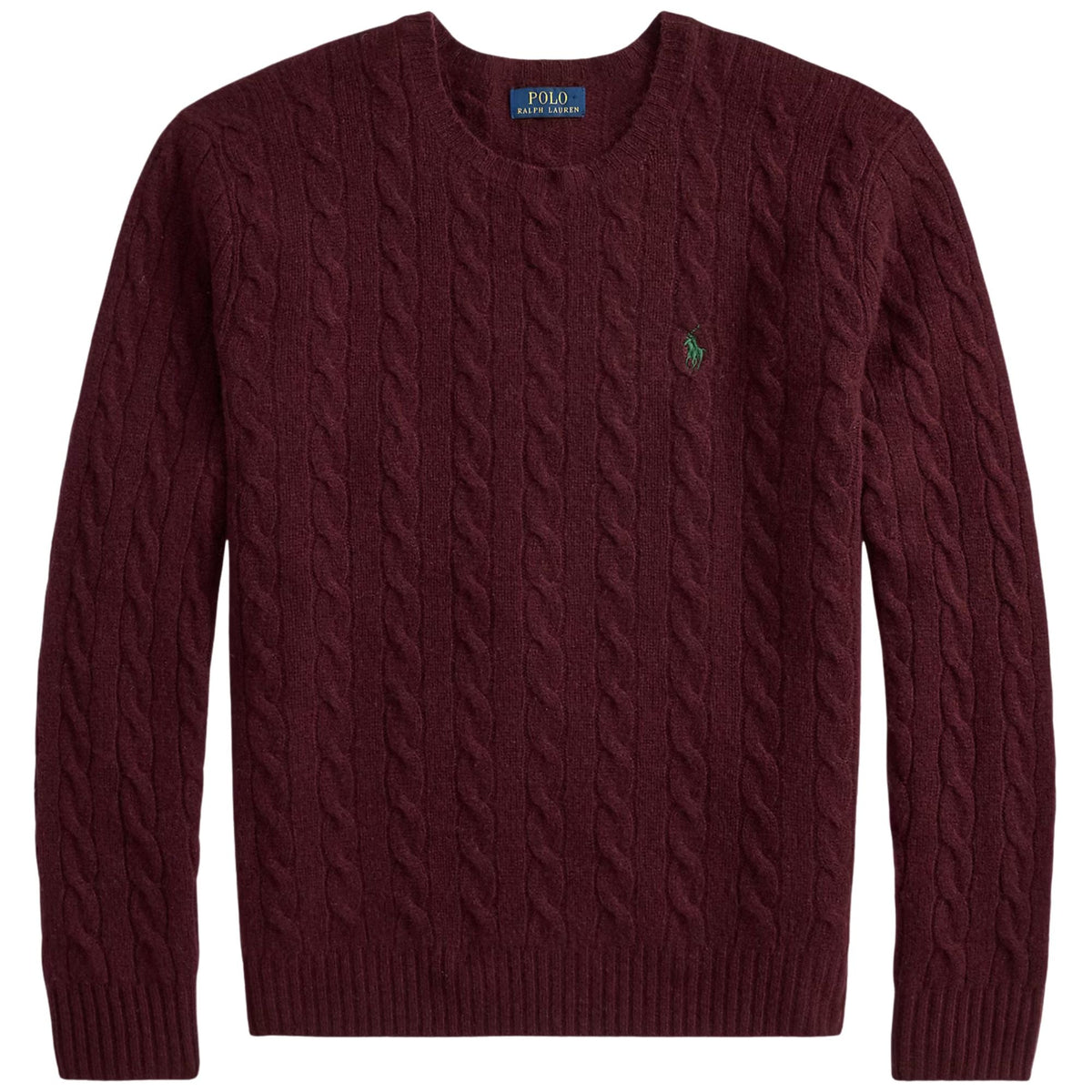 Polo Ralph Lauren Cable-Knit Cotton Jumper - Wine