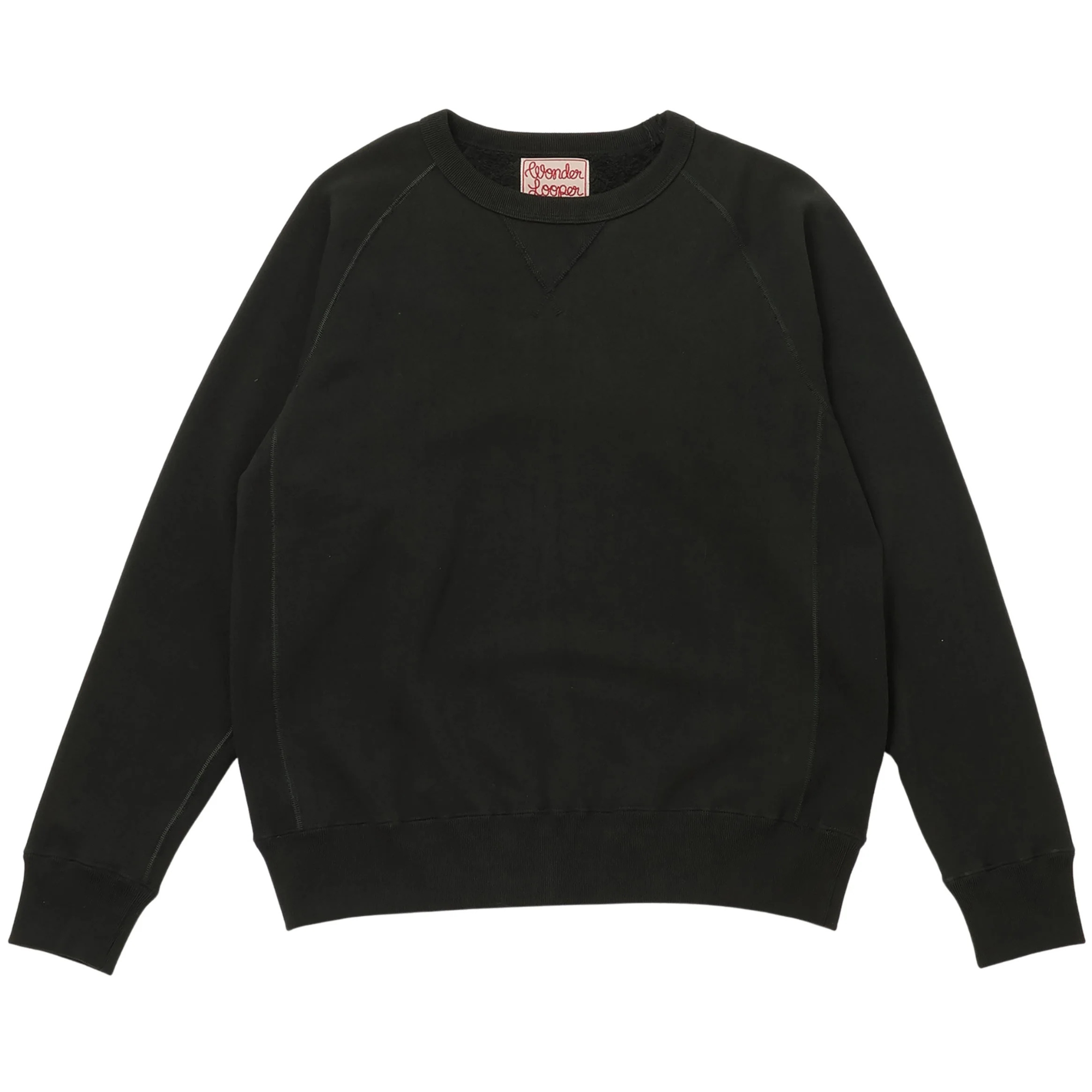 Wonder Looper Pullover Crewneck Super Looper French Terry - Sumi Black