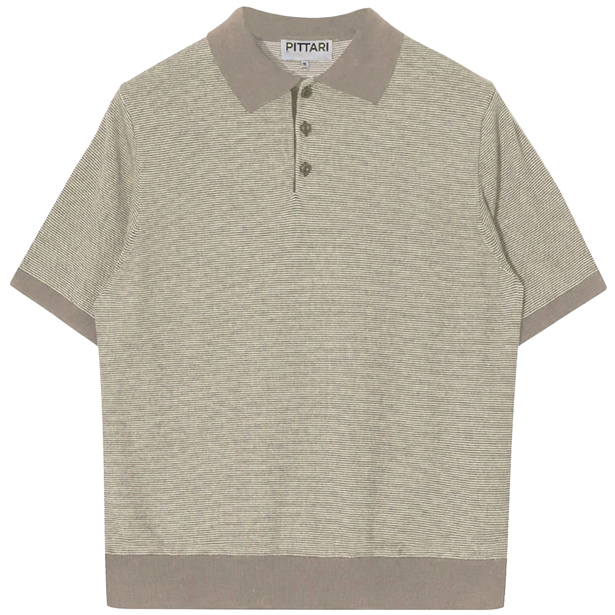 Pittari Microstripe Short Sleeve Polo - Trian
