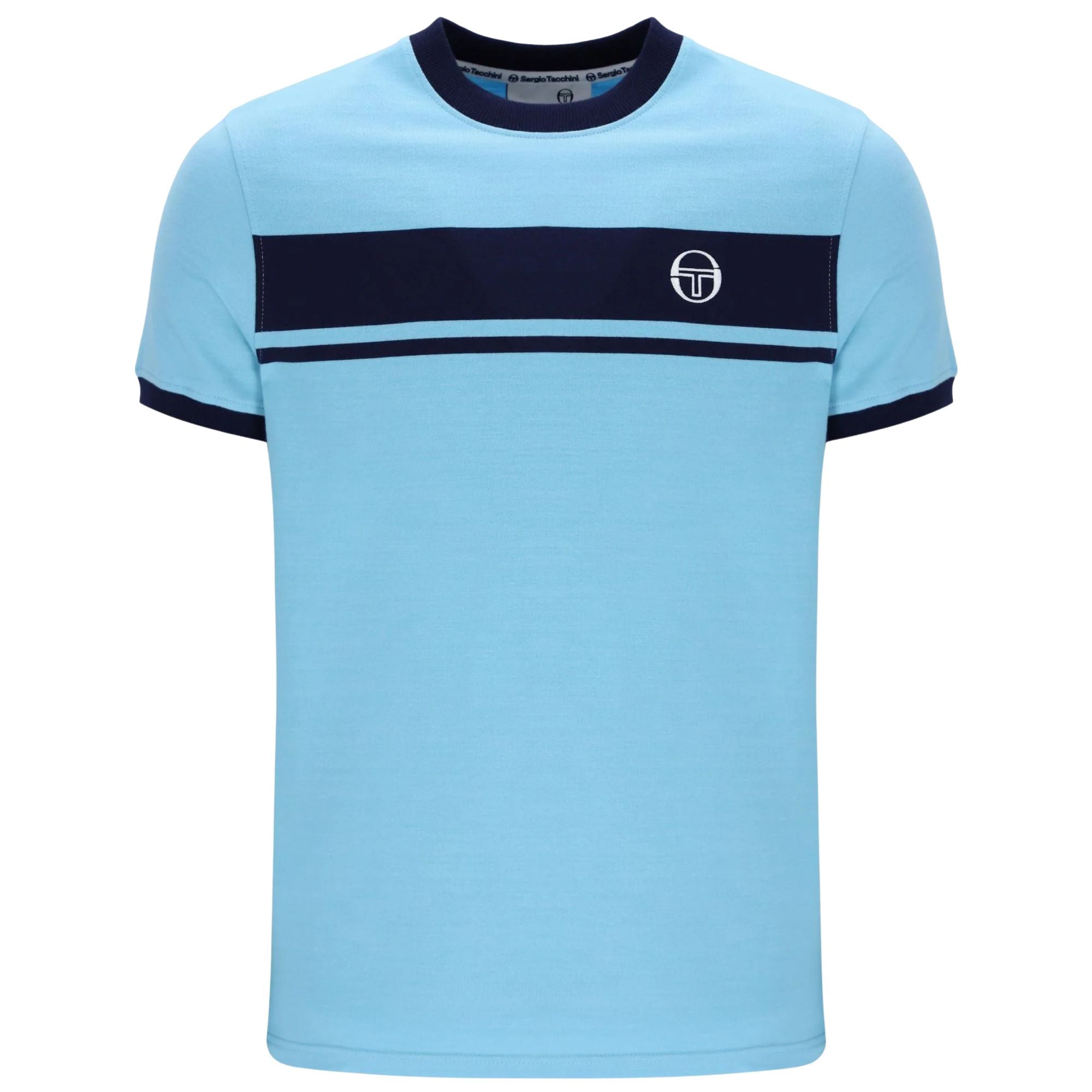 Sergio Tacchini Master Crew Neck T-Shirt - Baltic Sea