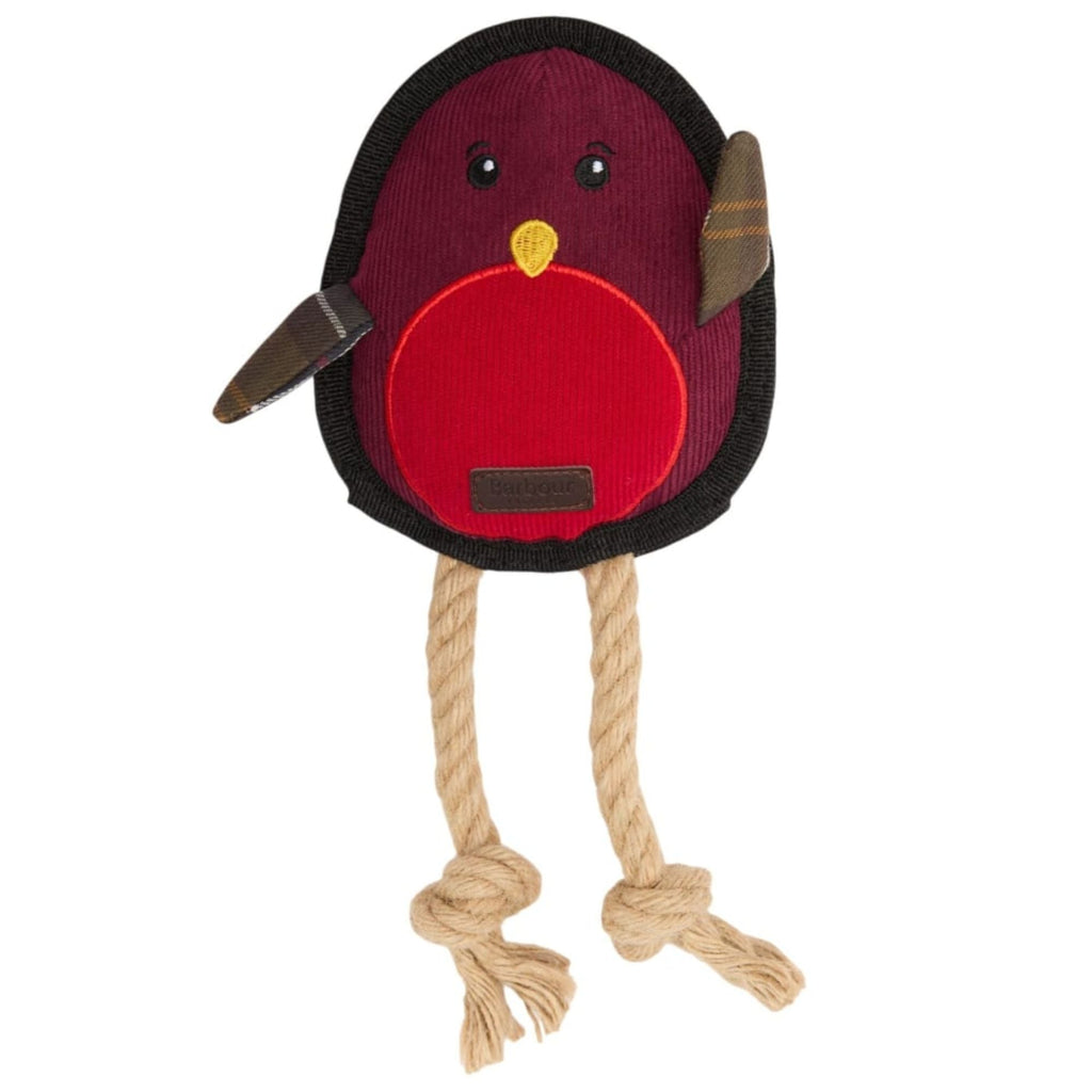 Barbour Robin Dog Toy - Brown/Red
