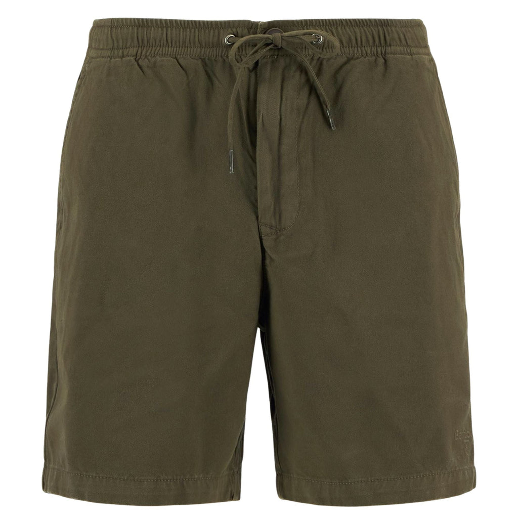 Barbour Washed Oxford Relaxed Shorts - Uniform Green