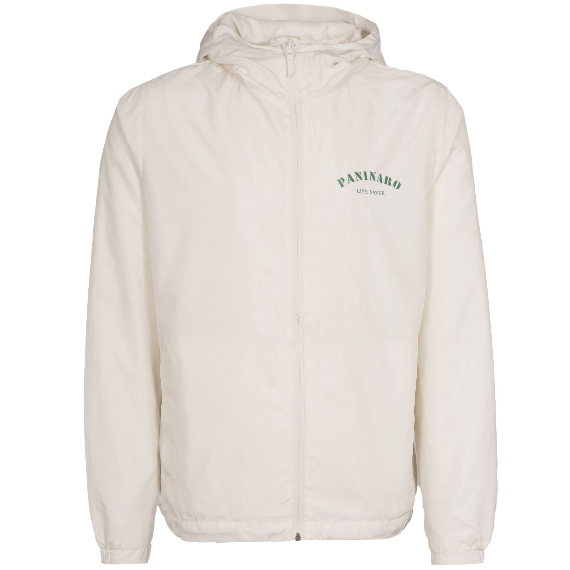 Paninaro Life Saver Hooded Jacket - White/Green