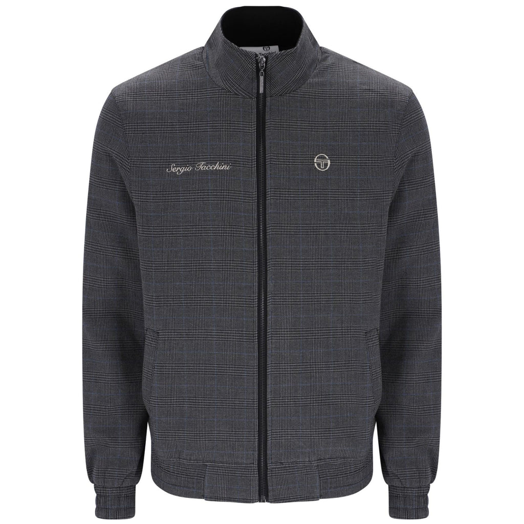Sergio Tacchini Deluca Track Jacket - Charcoal Marl/Black