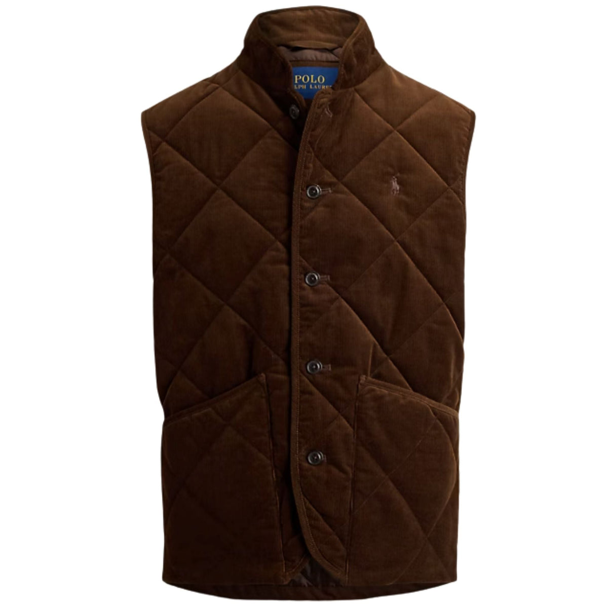 Polo Ralph Lauren Quilted Corduroy Gilet - Cooper Brown