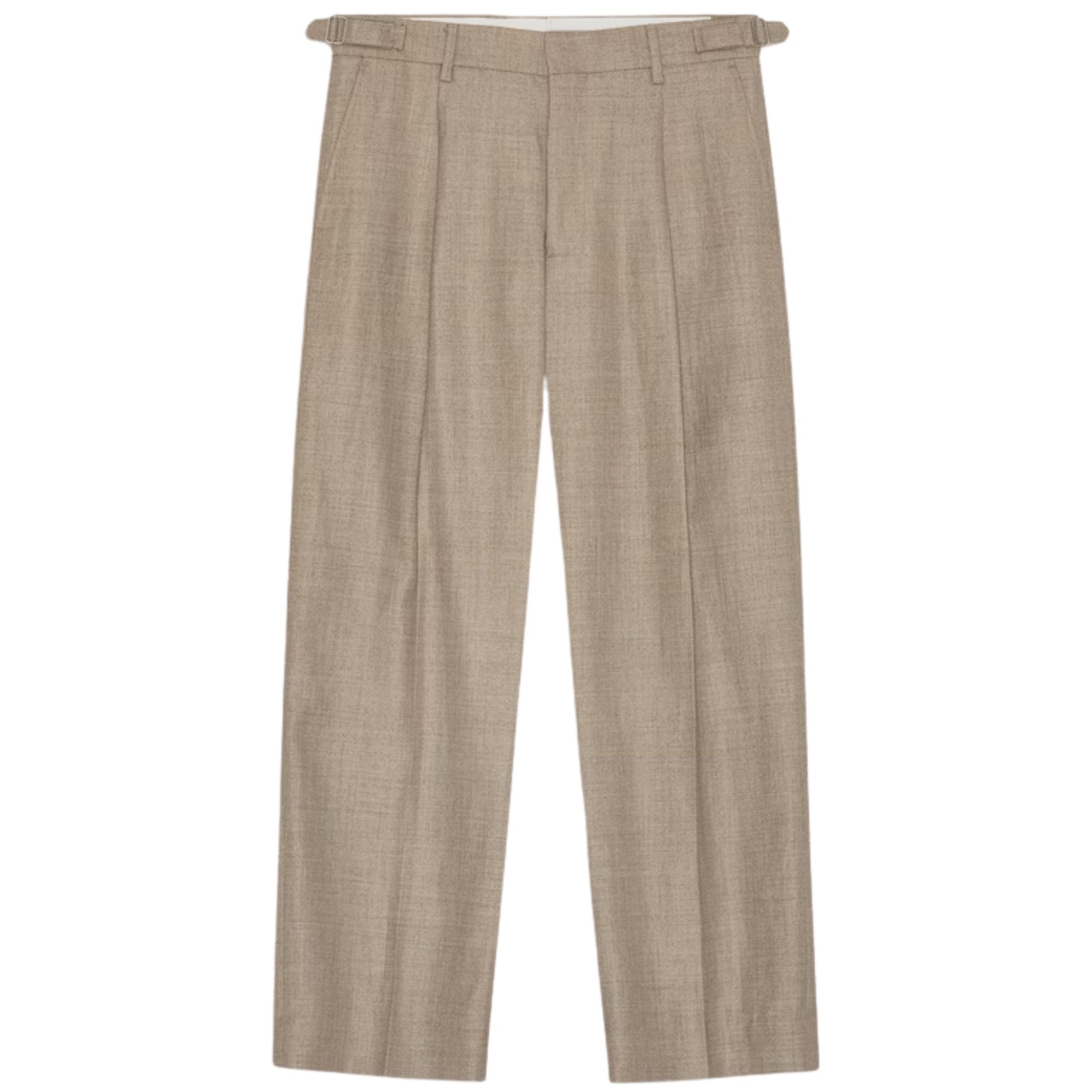 NN07 Kay Pleated Tailored Relaxed Fit Trouser - Khaki
