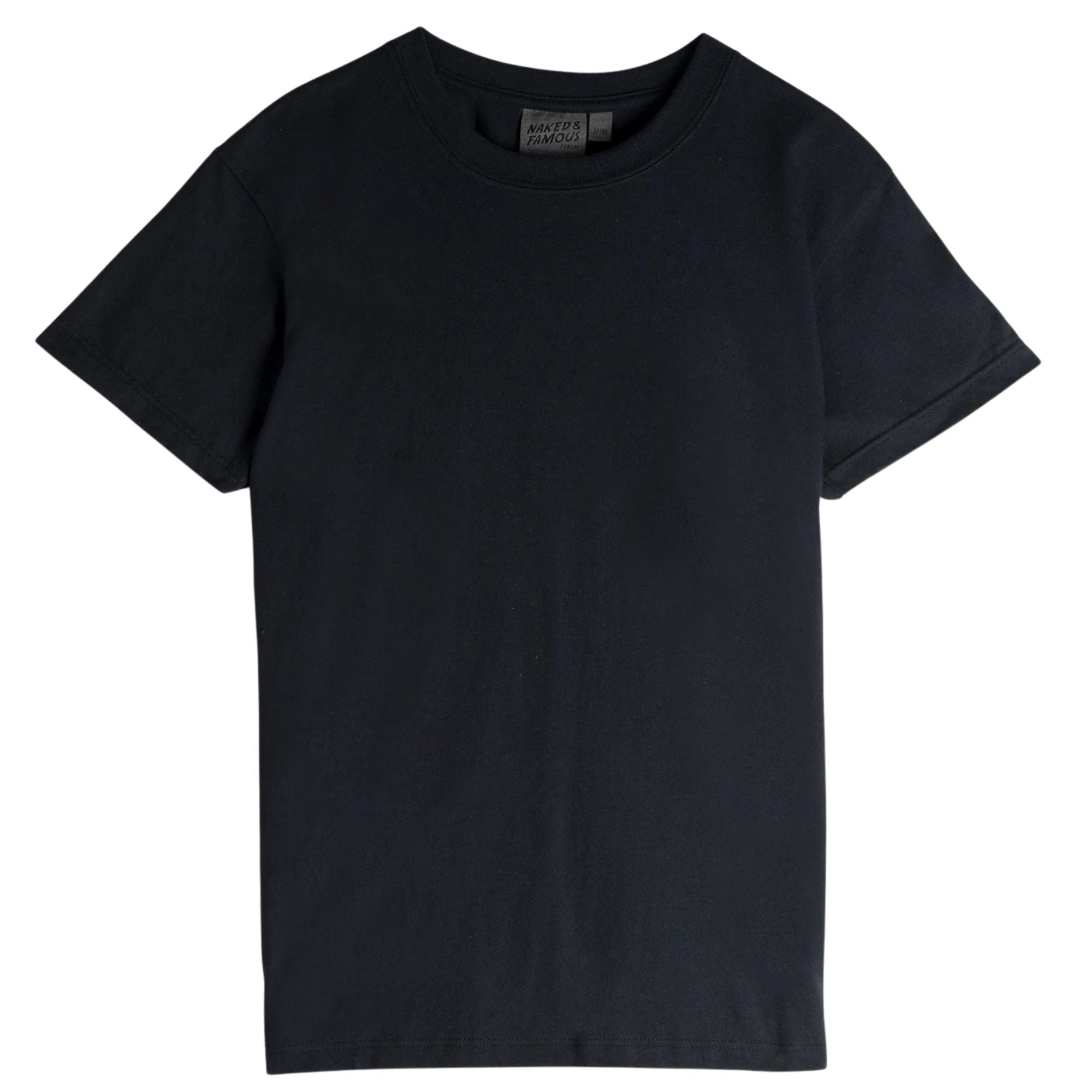 Naked and Famous Denim Circular Knit T-Shirt - Black