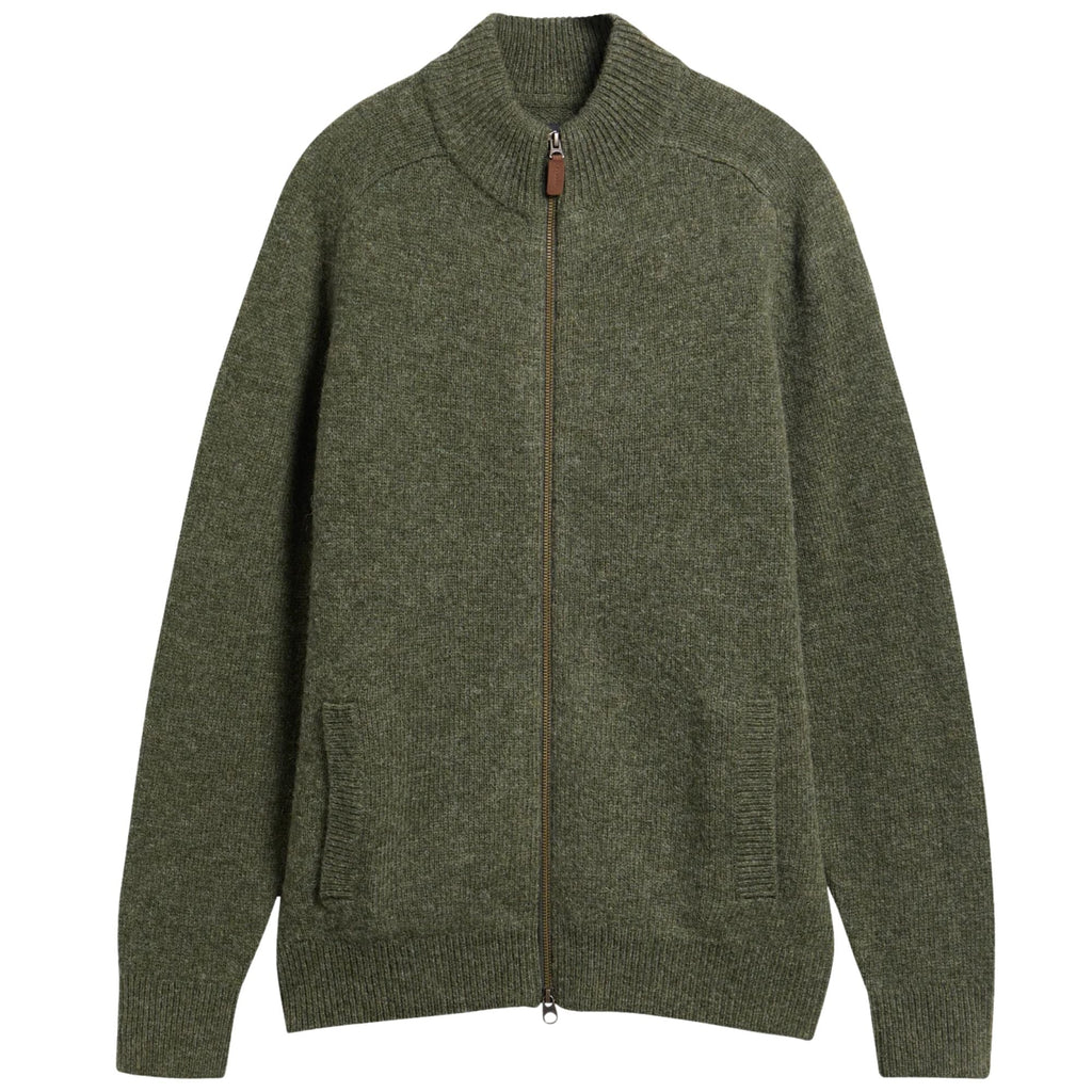 Barbour Talder Zip-Up Jumper - Sage