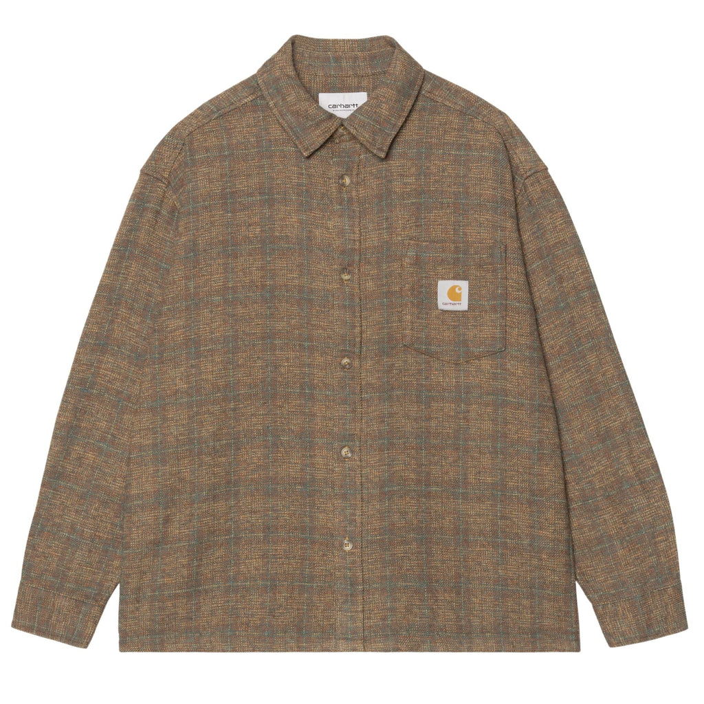 Carhartt WIP Long Sleeve Bagley Shirt - Hamilton Brown