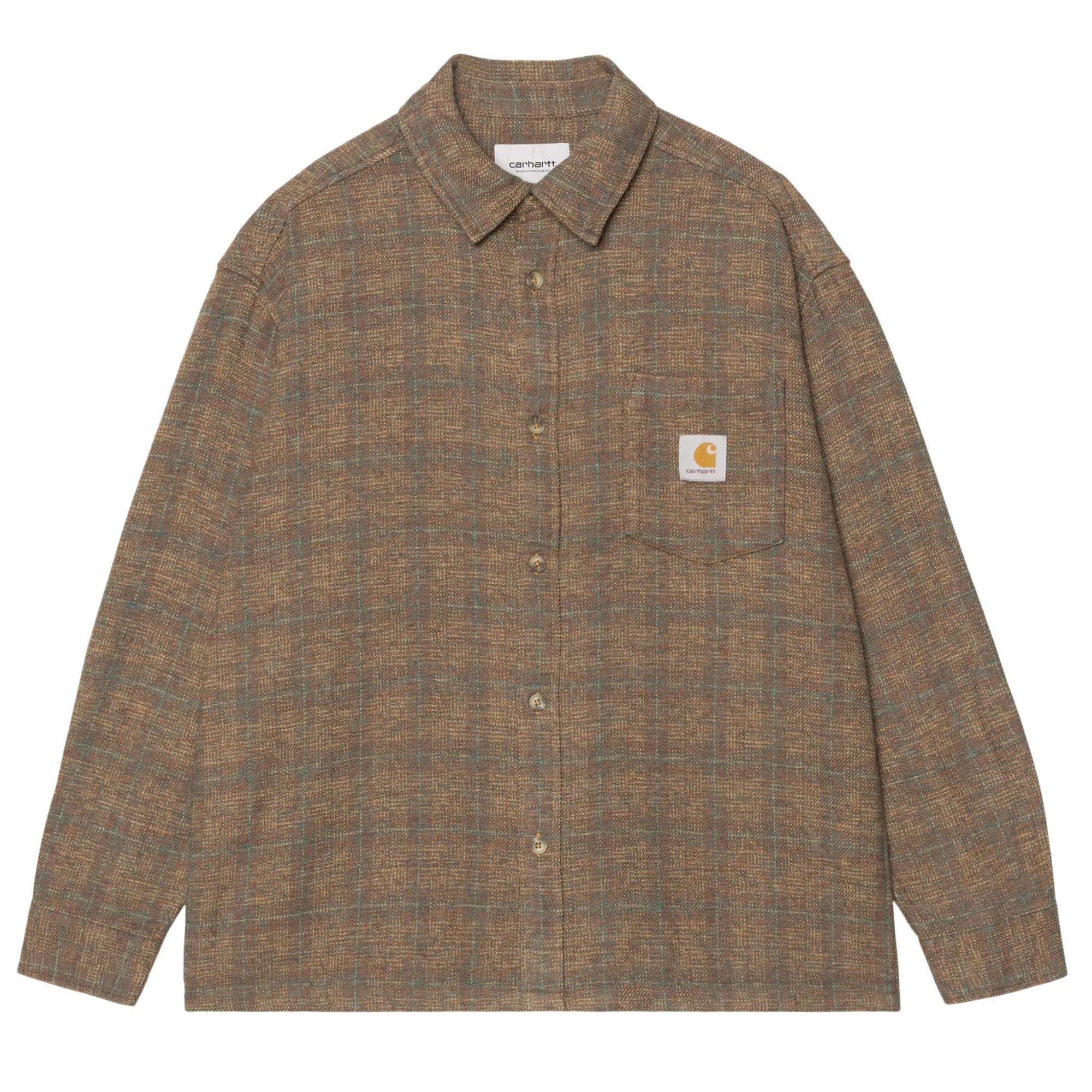 Carhartt WIP Long Sleeve Bagley Shirt - Hamilton Brown