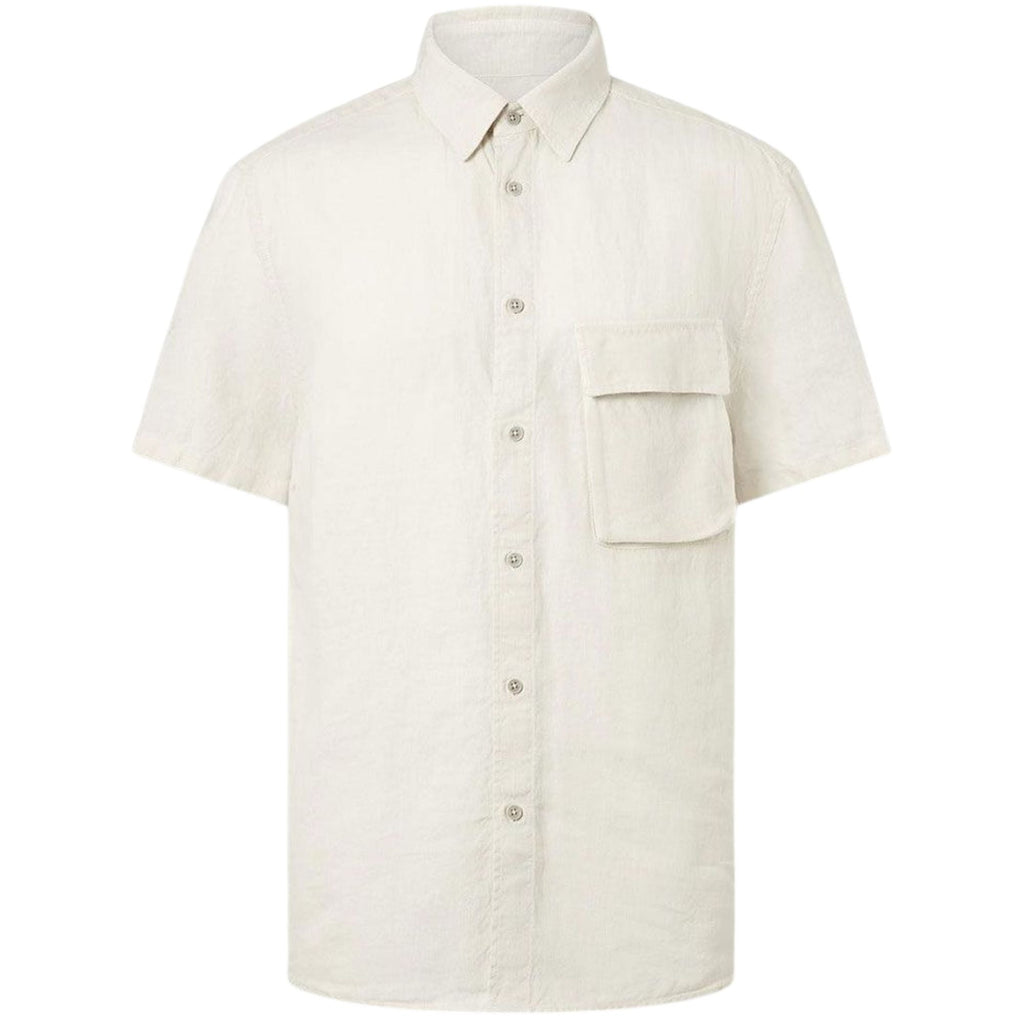 Belstaff Scale Short Sleeve Shirt - Silver Birch