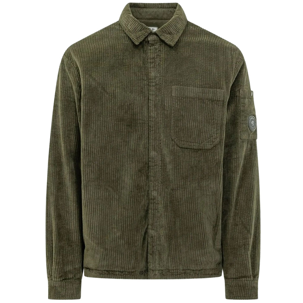 C.P Company Lens-detail Corduroy Shirt - Ivy Green
