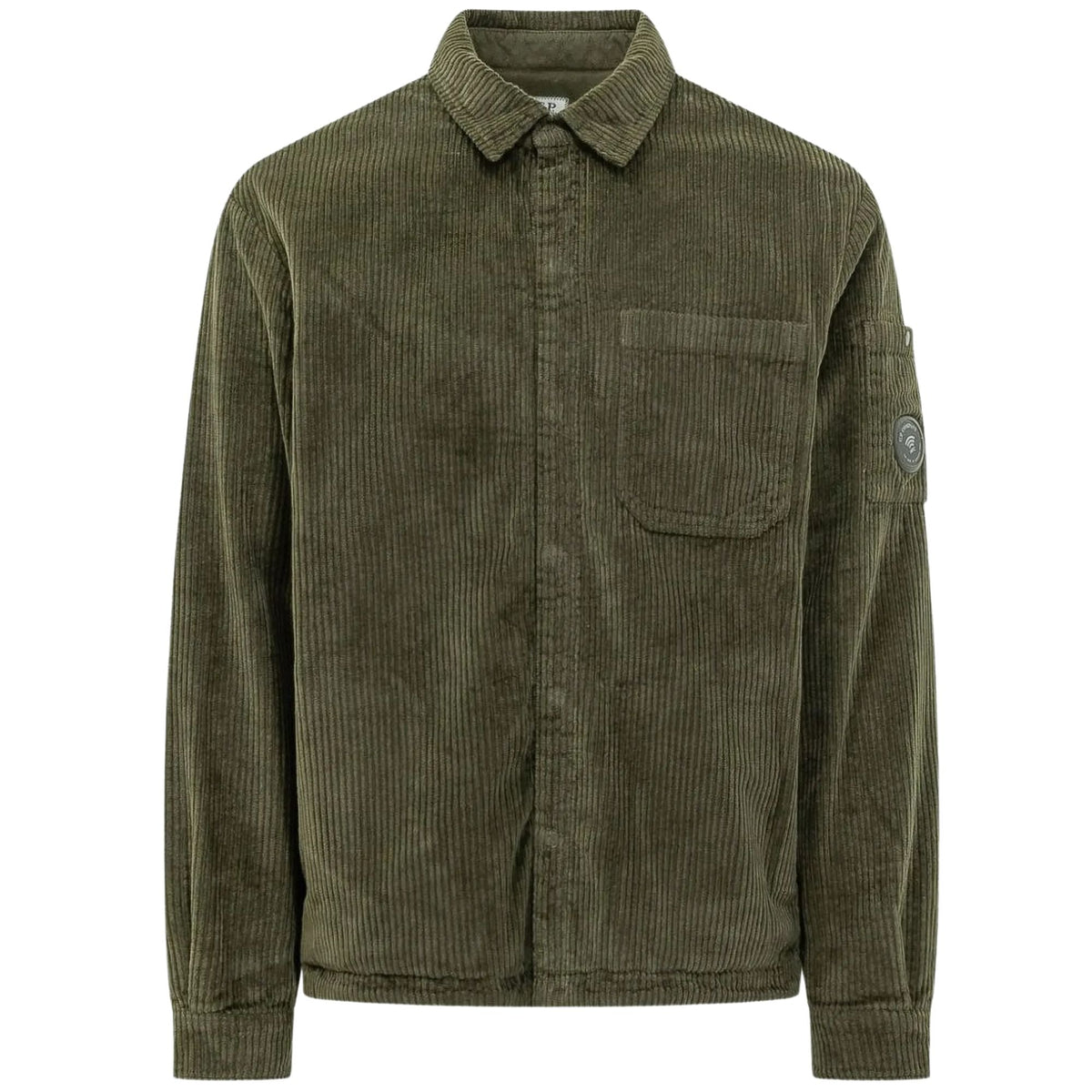 C.P Company Lens-detail Corduroy Shirt - Ivy Green